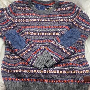 Bakers Kids Multicolor Patterned Sweater